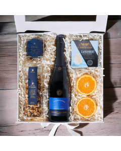 Gourmet Snacks & Sparkling Wine Gift Box