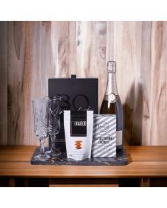 Gourmet Treats & Sparkling Wine Gift Basket