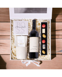 The Chic Chocolate & Wine Gift Box