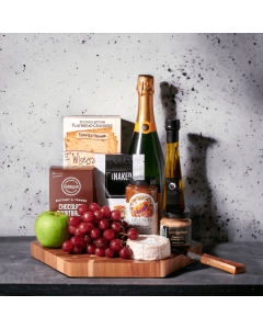 The Elegant Sparkling Wine Cheese Board