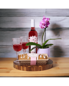 The Elegant Wine & Lemon Poppy Loaf Gift Set