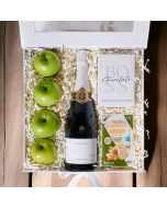 Apples & Cheese Gift Box with Sparkling Wine