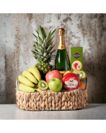 Bountiful Harvest & Bubbly Gift Basket