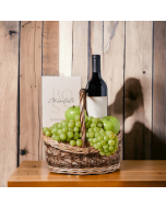 Divine Grapes & Wine Gift Basket