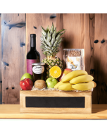 Fruit Abundance Wine Gift Basket